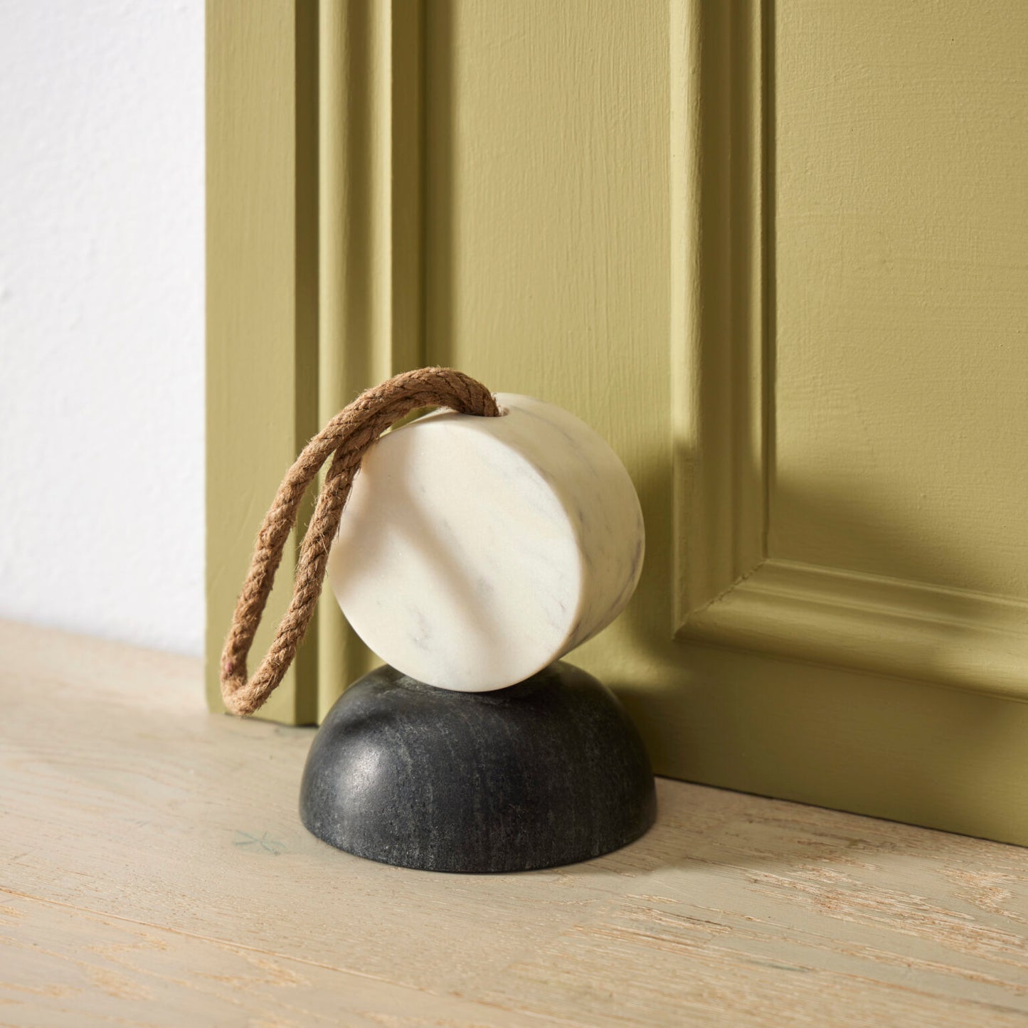 Black and White Marble Doorstop