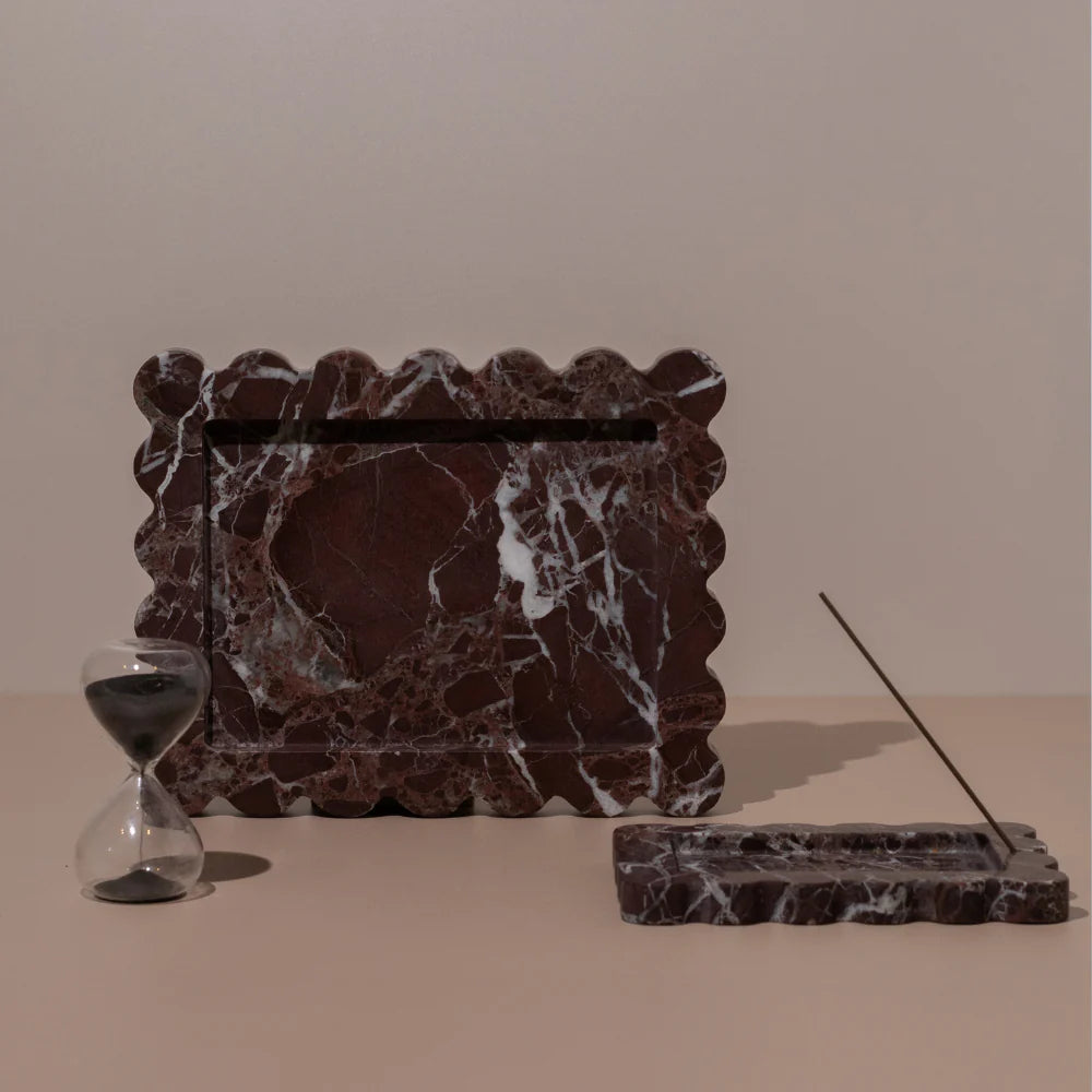 Palazzo Small Scalloped Tray & Incense Holder