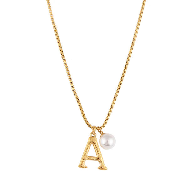 The Pearl Letter Necklace