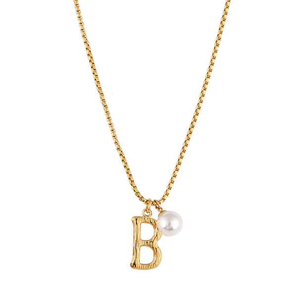 The Pearl Letter Necklace
