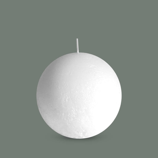 Sphere Textured White Candles