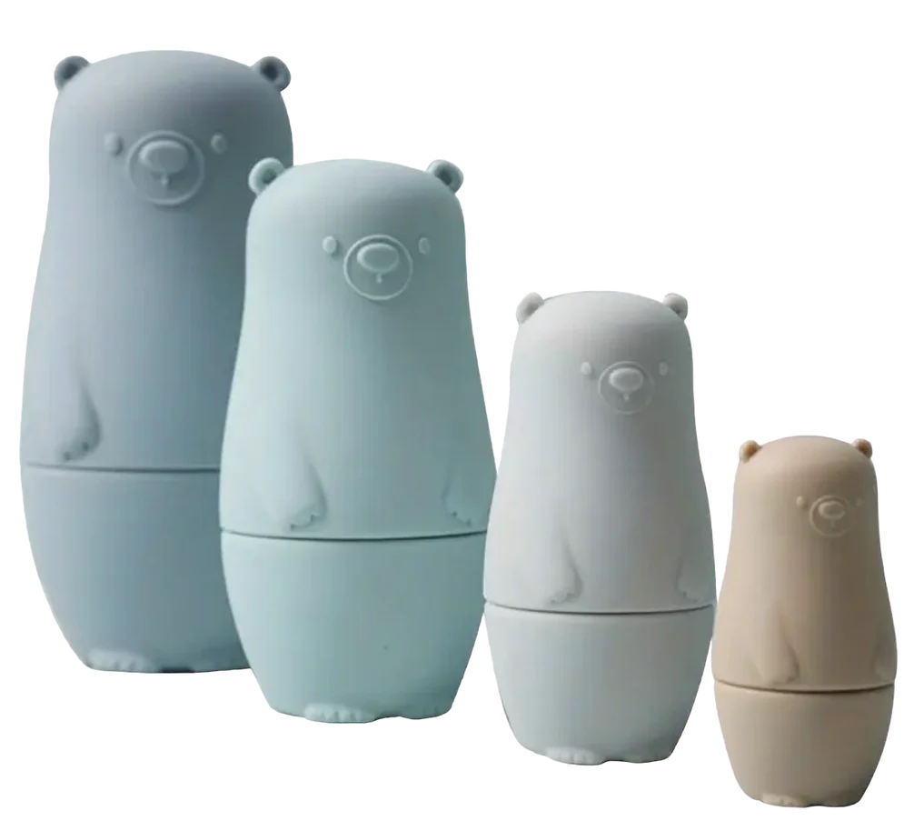Bear Family Bundle Nesting Set, Blue