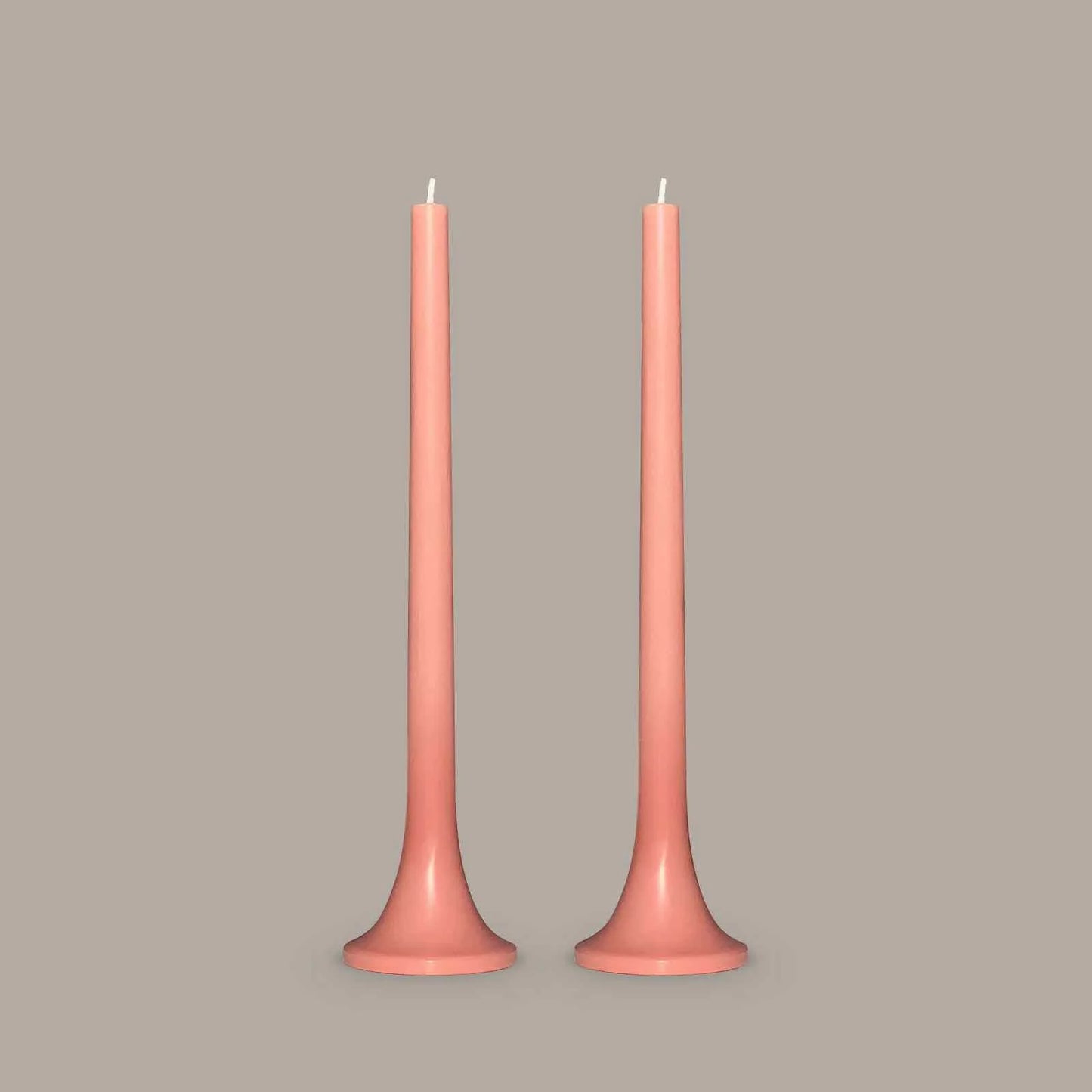 Peach Tusk Candle, Set of 2