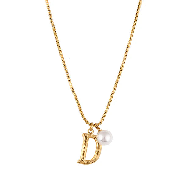 The Pearl Letter Necklace