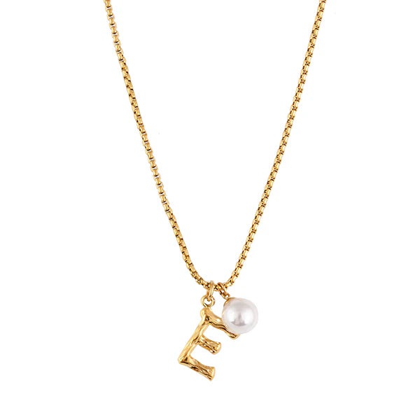 The Pearl Letter Necklace