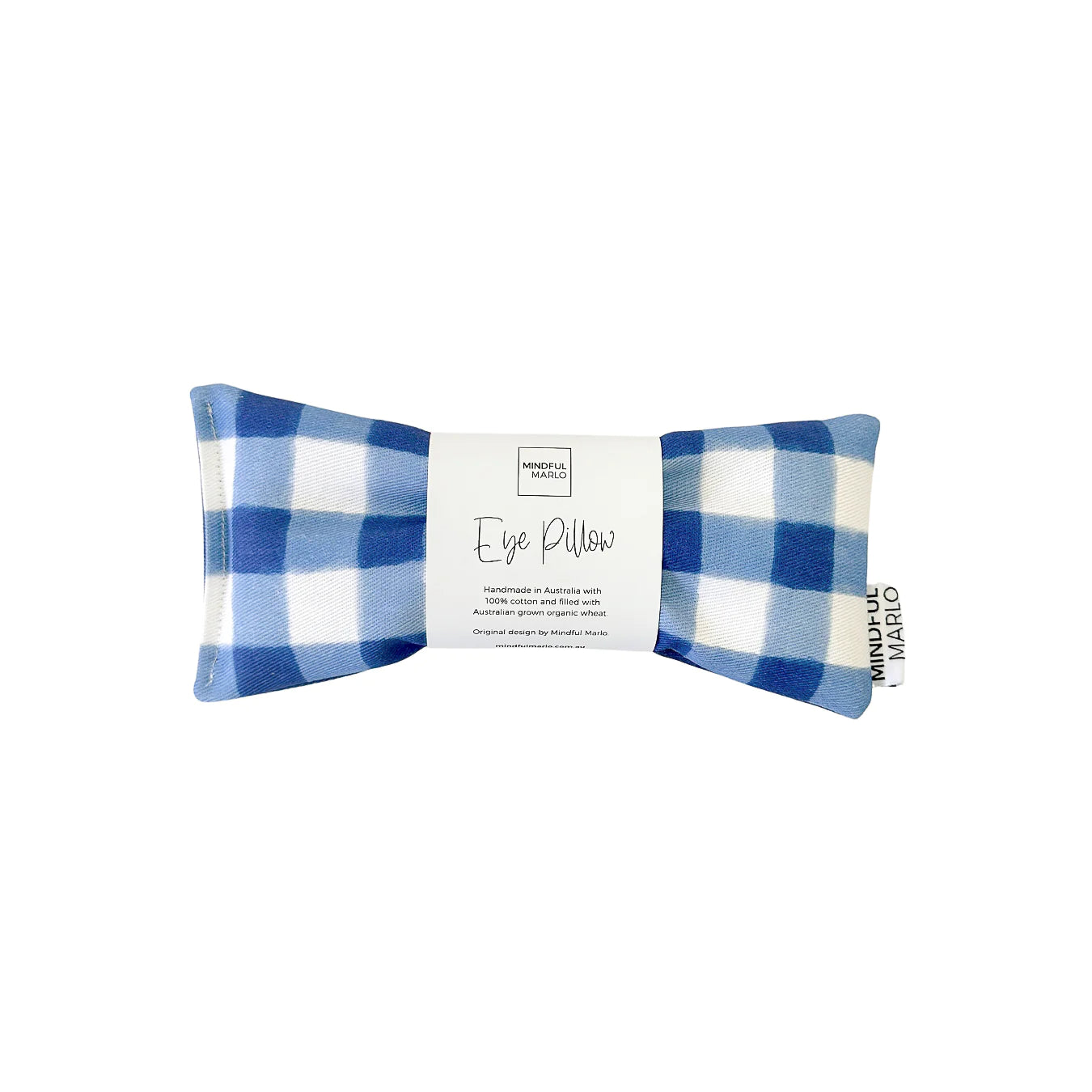 Eye Pillow - Dark Blue Gingham