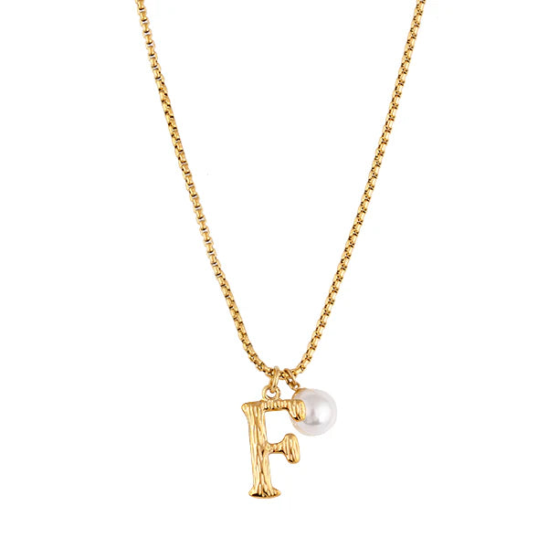 The Pearl Letter Necklace