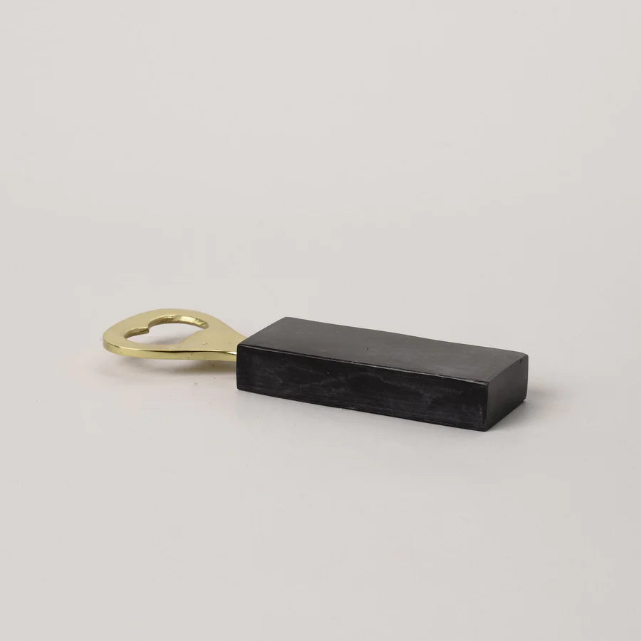 Black Marble Bottle Opener