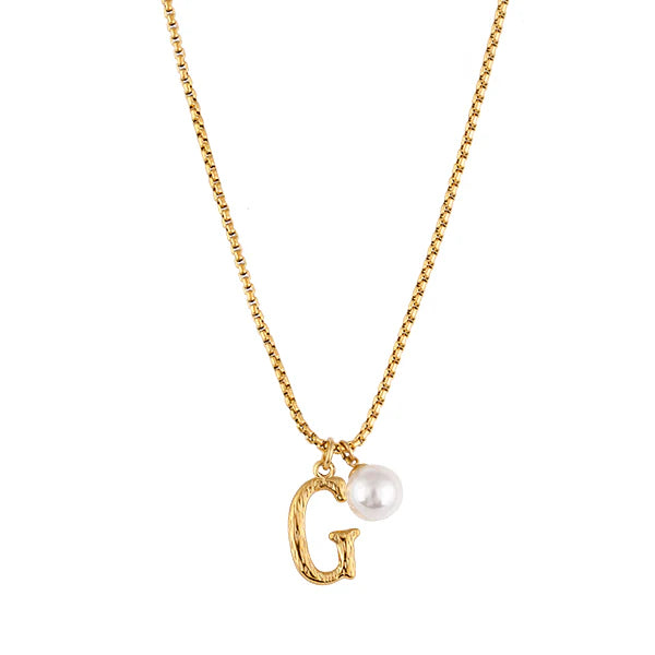 The Pearl Letter Necklace