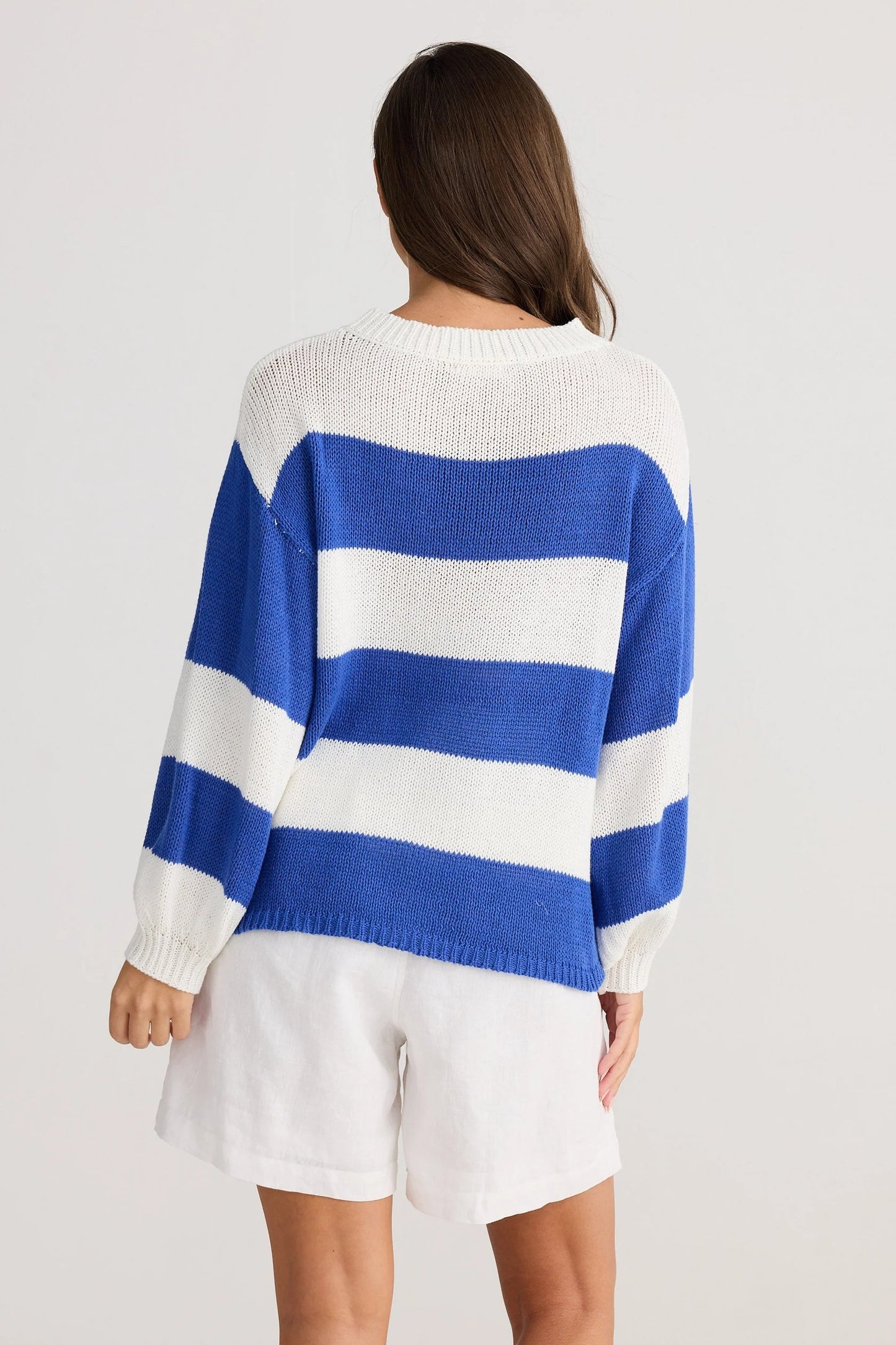 Driftwood Knit - Blue Stripe