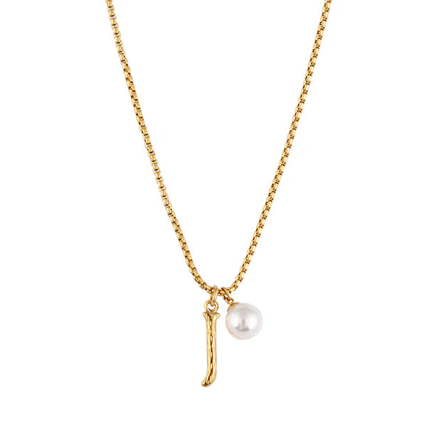 The Pearl Letter Necklace