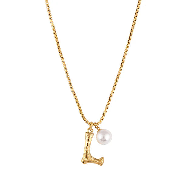 The Pearl Letter Necklace