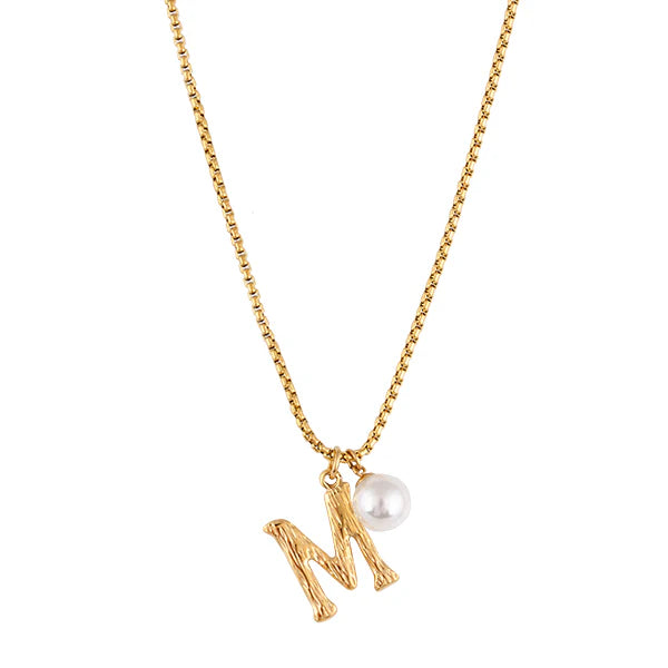 The Pearl Letter Necklace