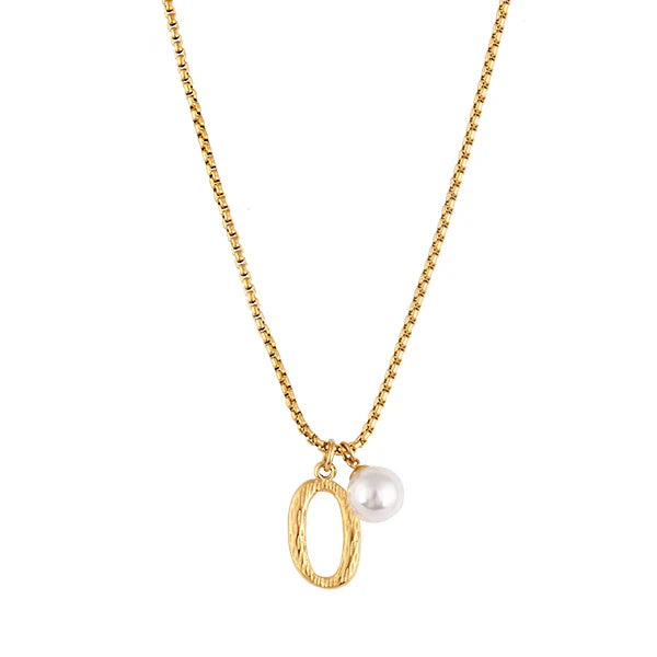 The Pearl Letter Necklace