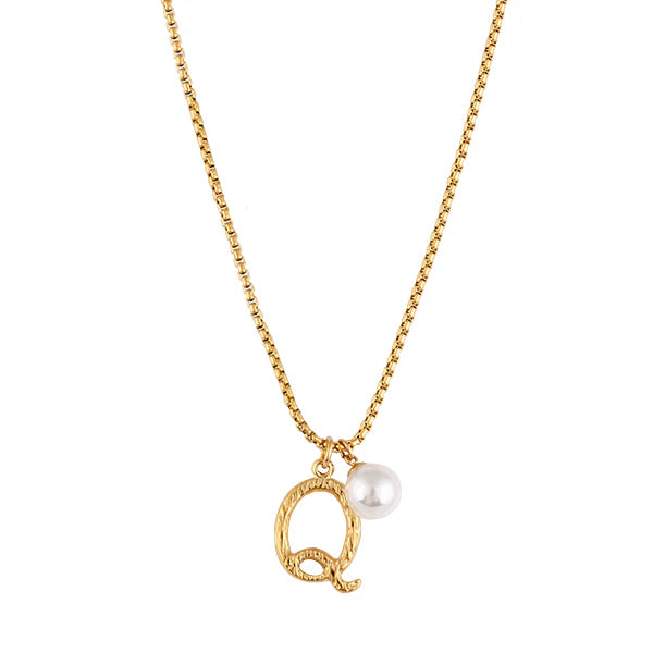 The Pearl Letter Necklace