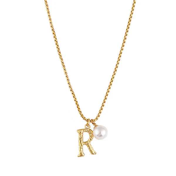 The Pearl Letter Necklace