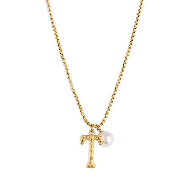 The Pearl Letter Necklace