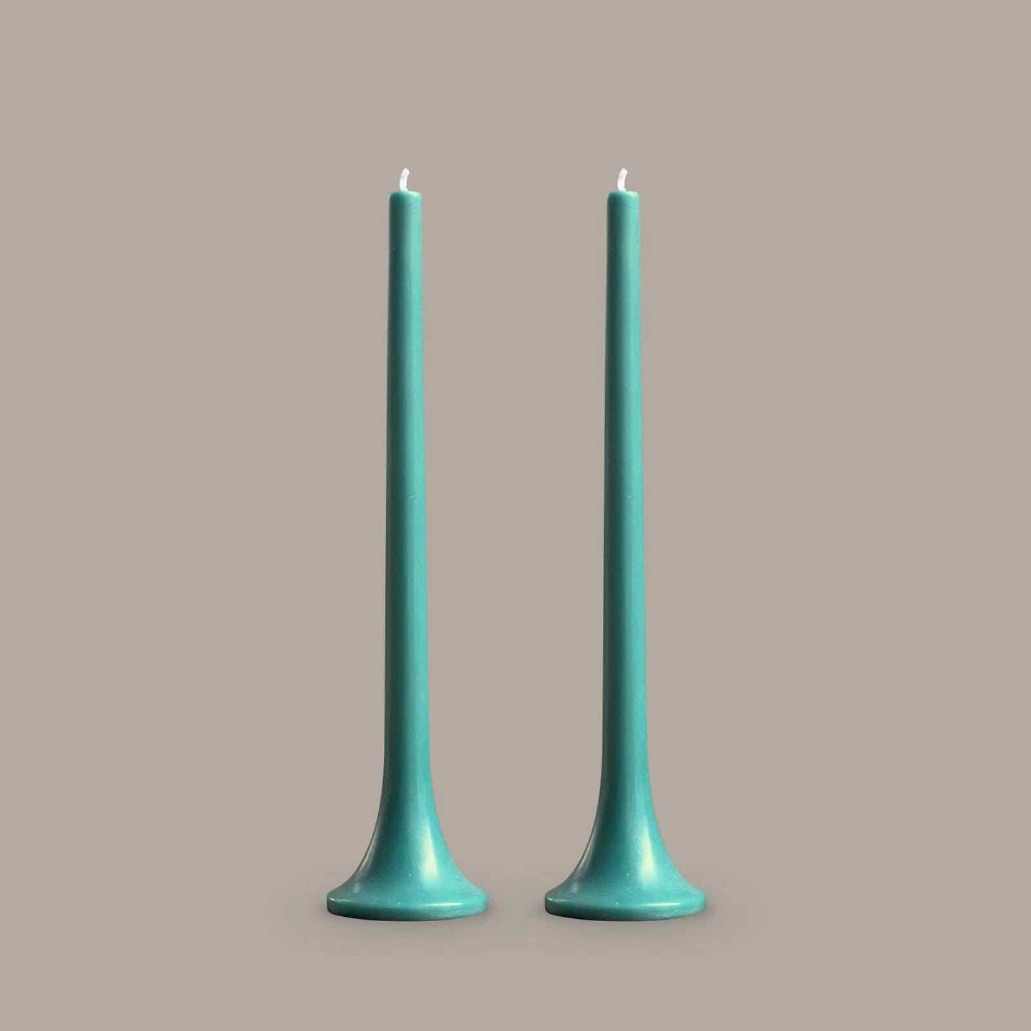 Turquoise Tusk Candle, Set of 2