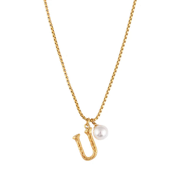 The Pearl Letter Necklace