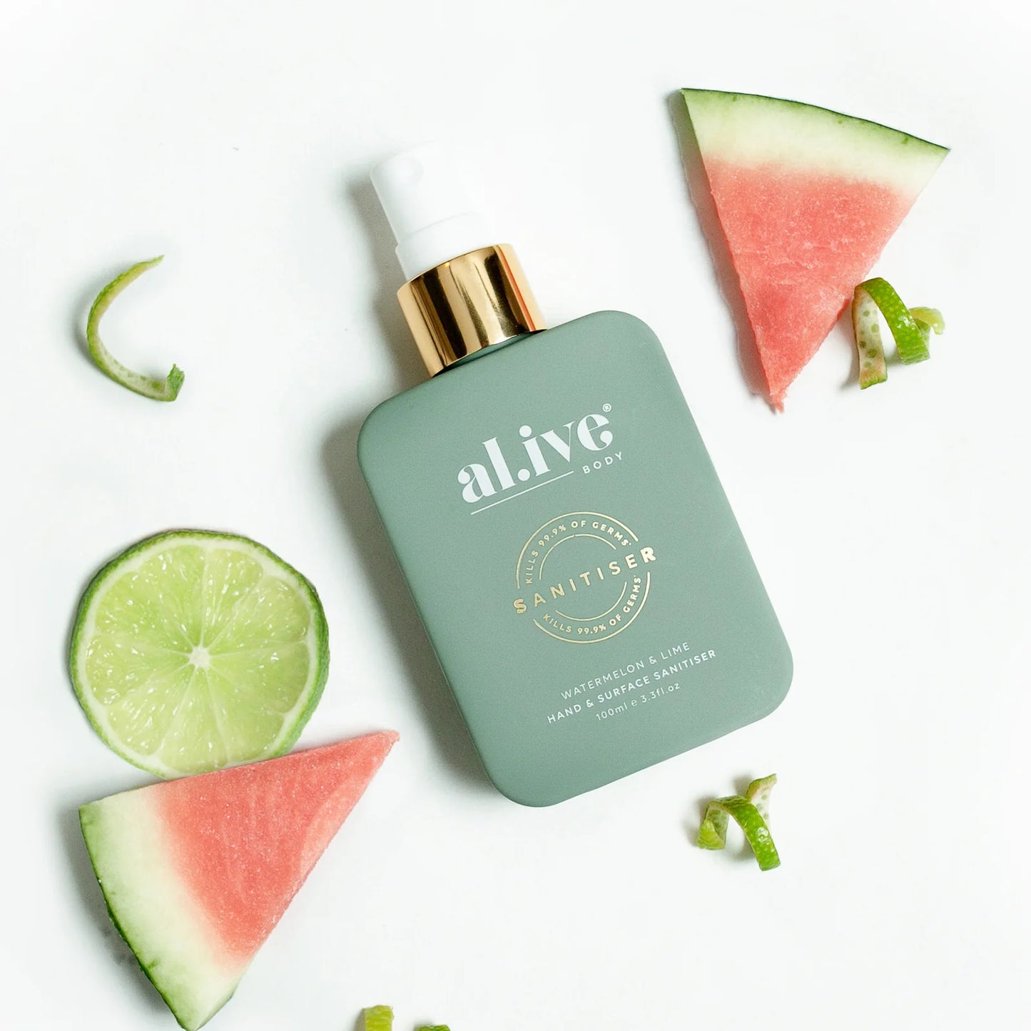Al.Live Body Watermelon and Lime Hand and Surface Sanitiser