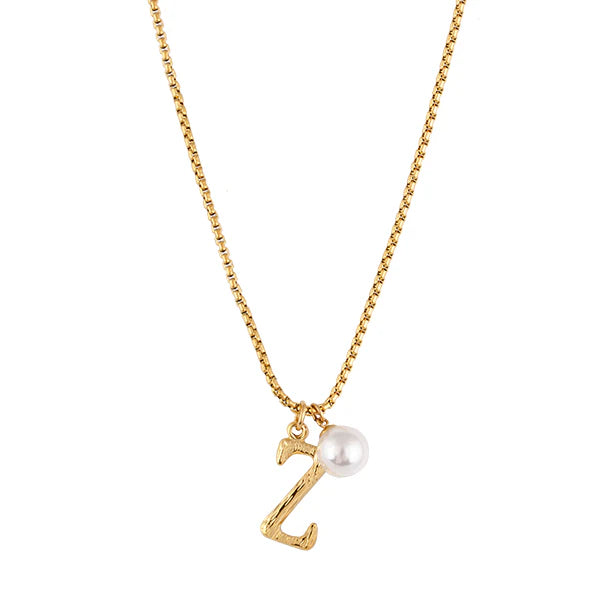 The Pearl Letter Necklace