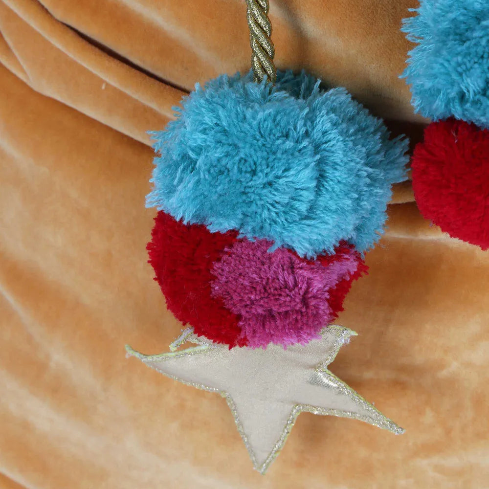 Velvet Santa Sack, Gold