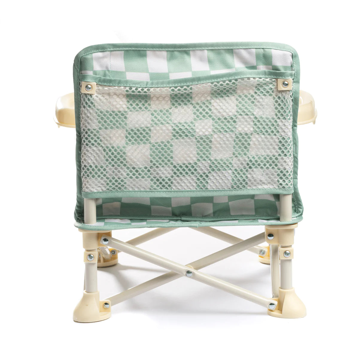 Green Checked Portable Baby Chair
