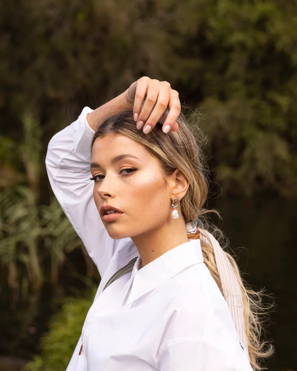 Ocean Earrings, Gold