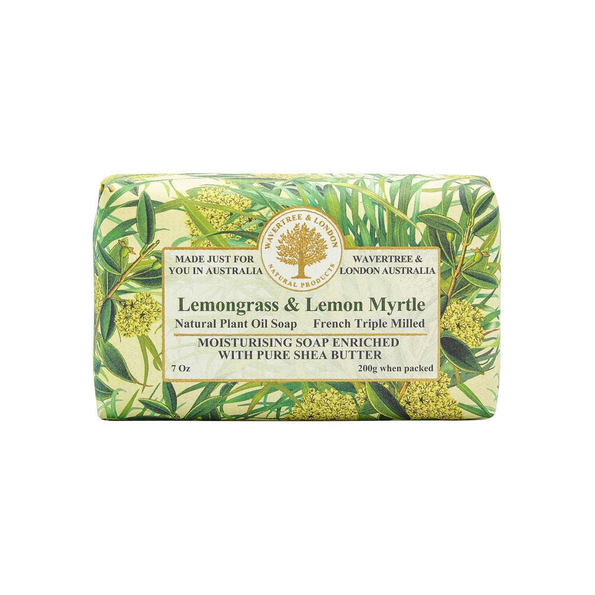 Lemongrass & Lemon Myrtle Soap Bar 200g