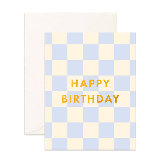 Happy Birthday Checkes Card