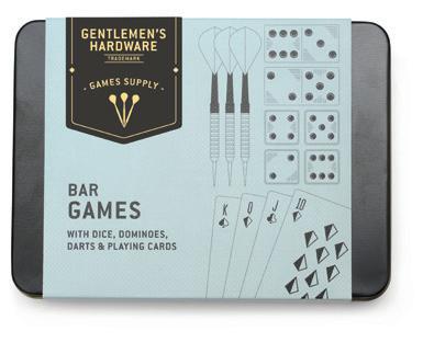 Bar games in a tin