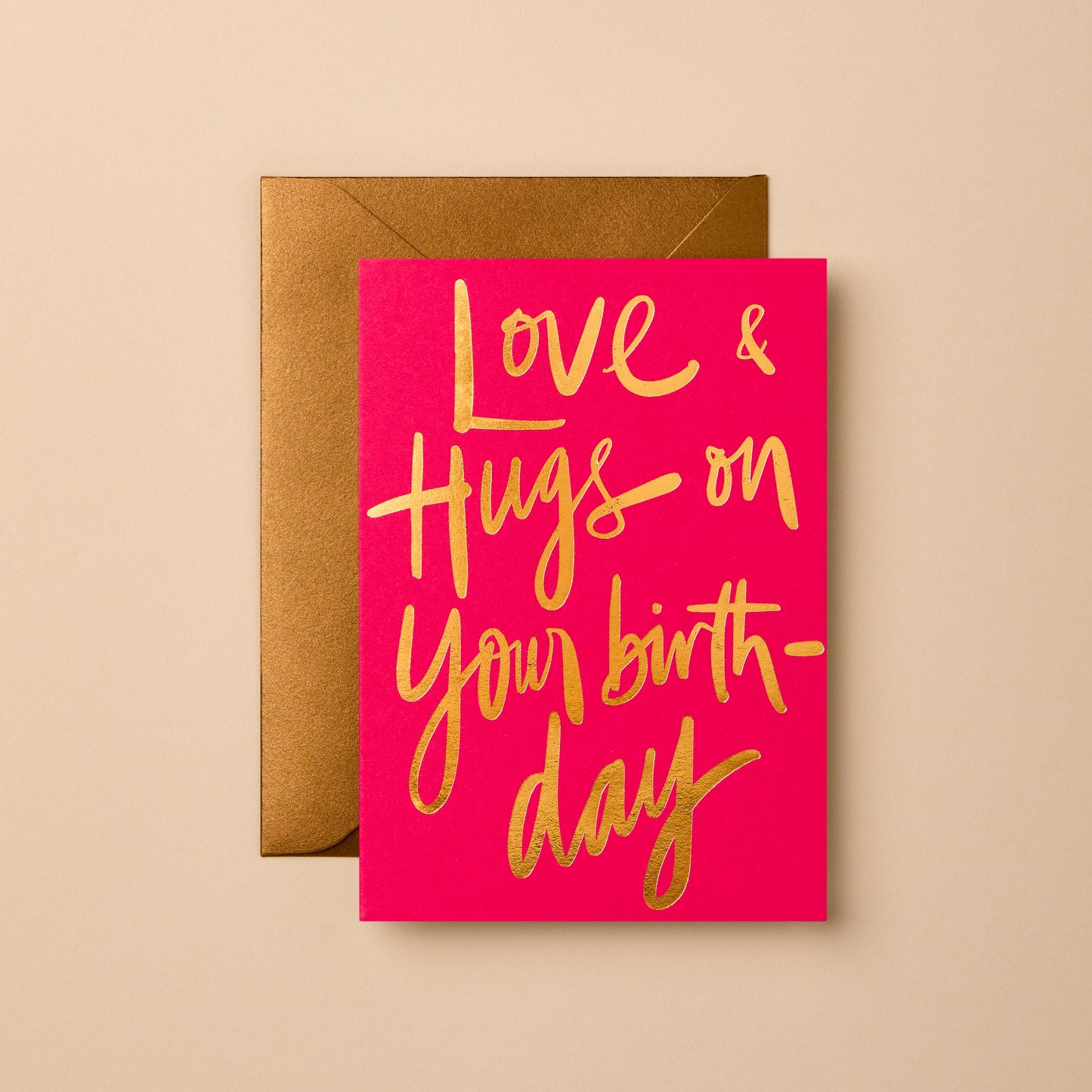 Love and Hugs on your birthday card