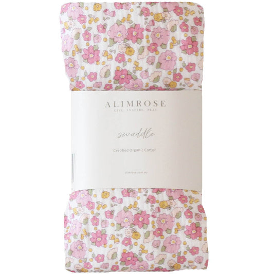 Muslin Swaddle Rose Garden