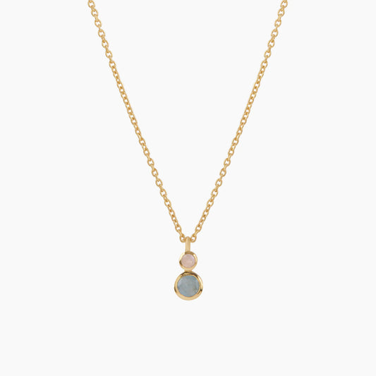 Dusty Necklace Aquamarine