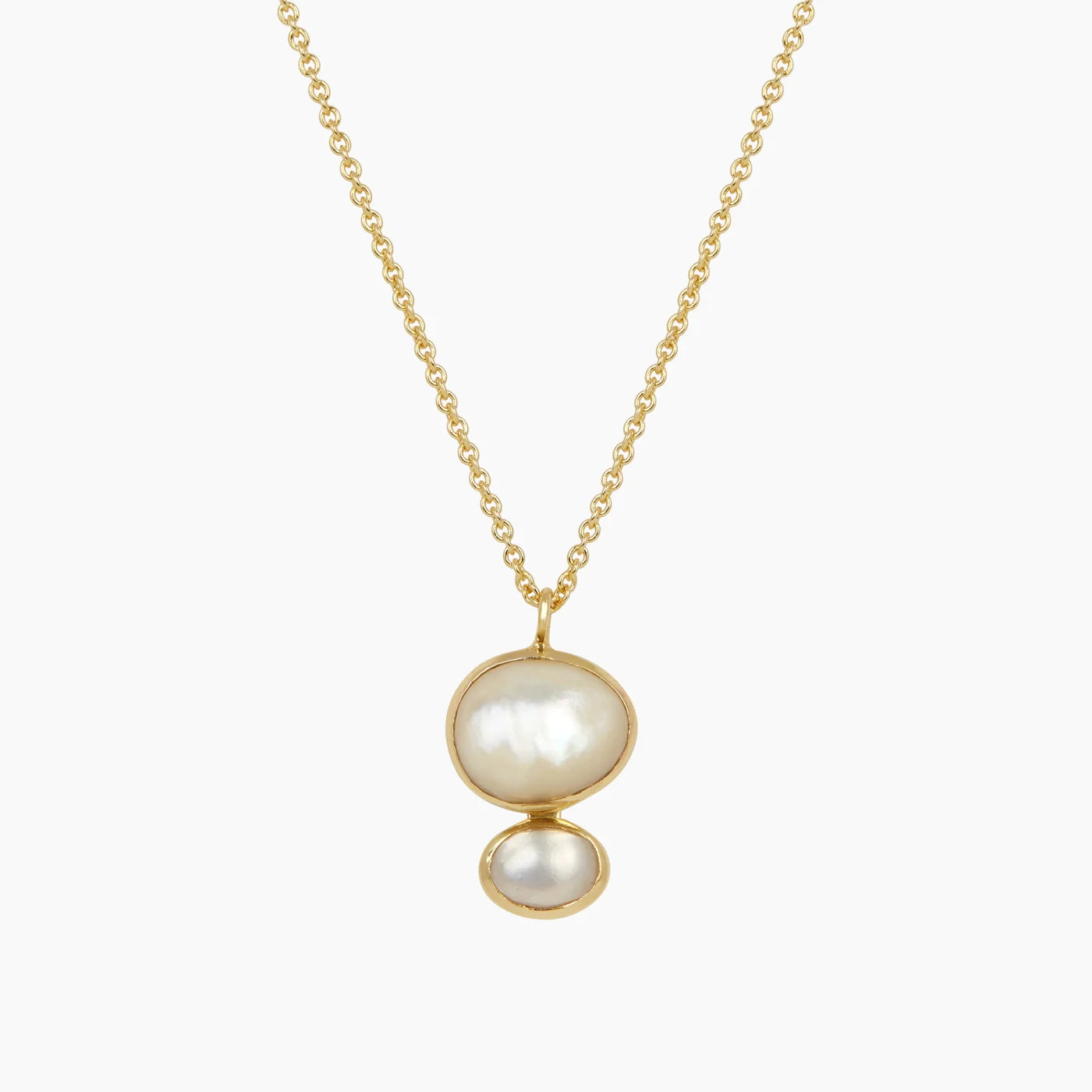 Cubism Necklace Mother of Pearl