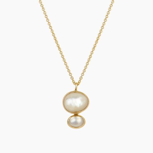 Cubism Necklace Mother of Pearl