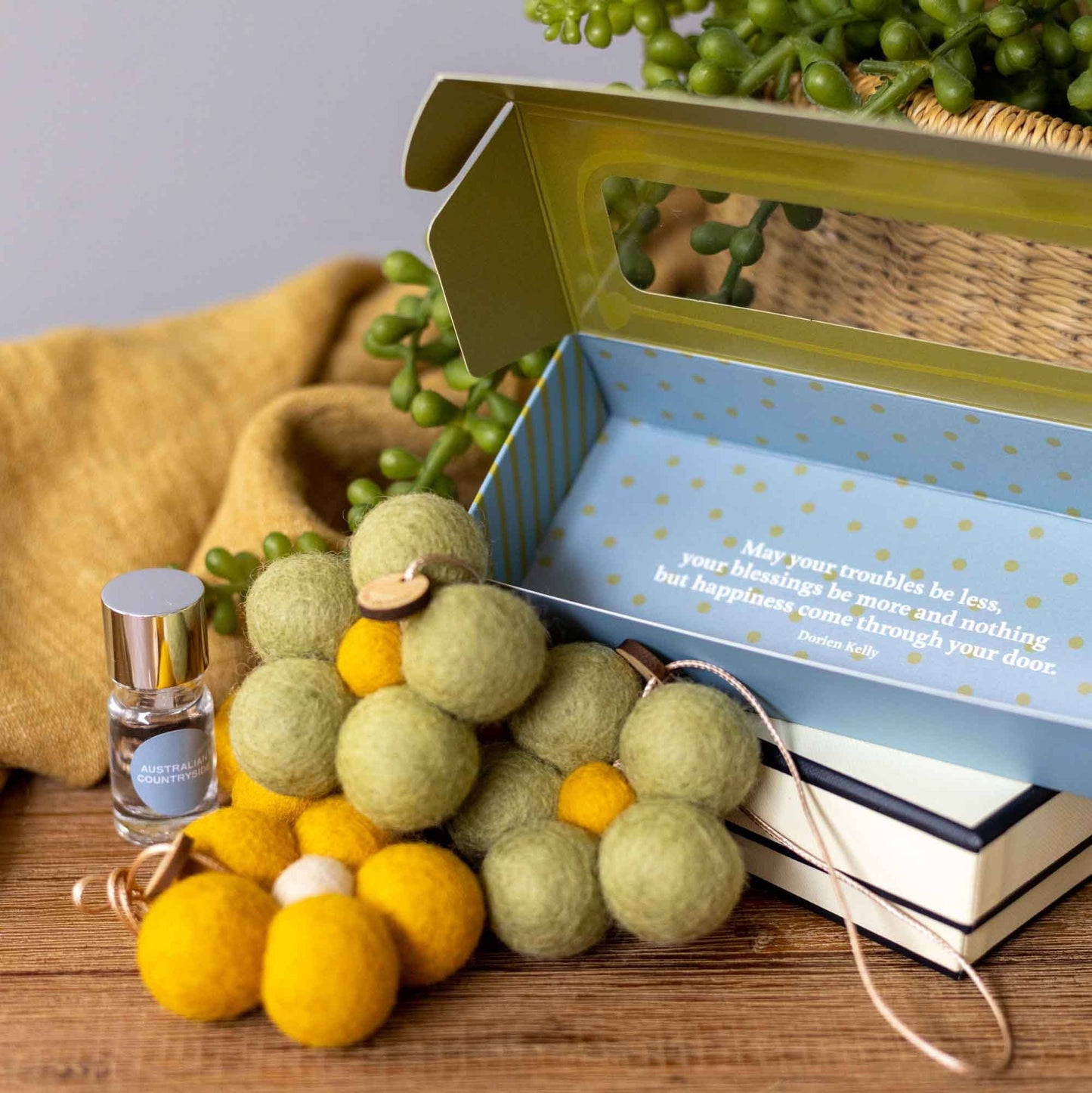 Felt Flower Air Fresheners - Australian Countryside