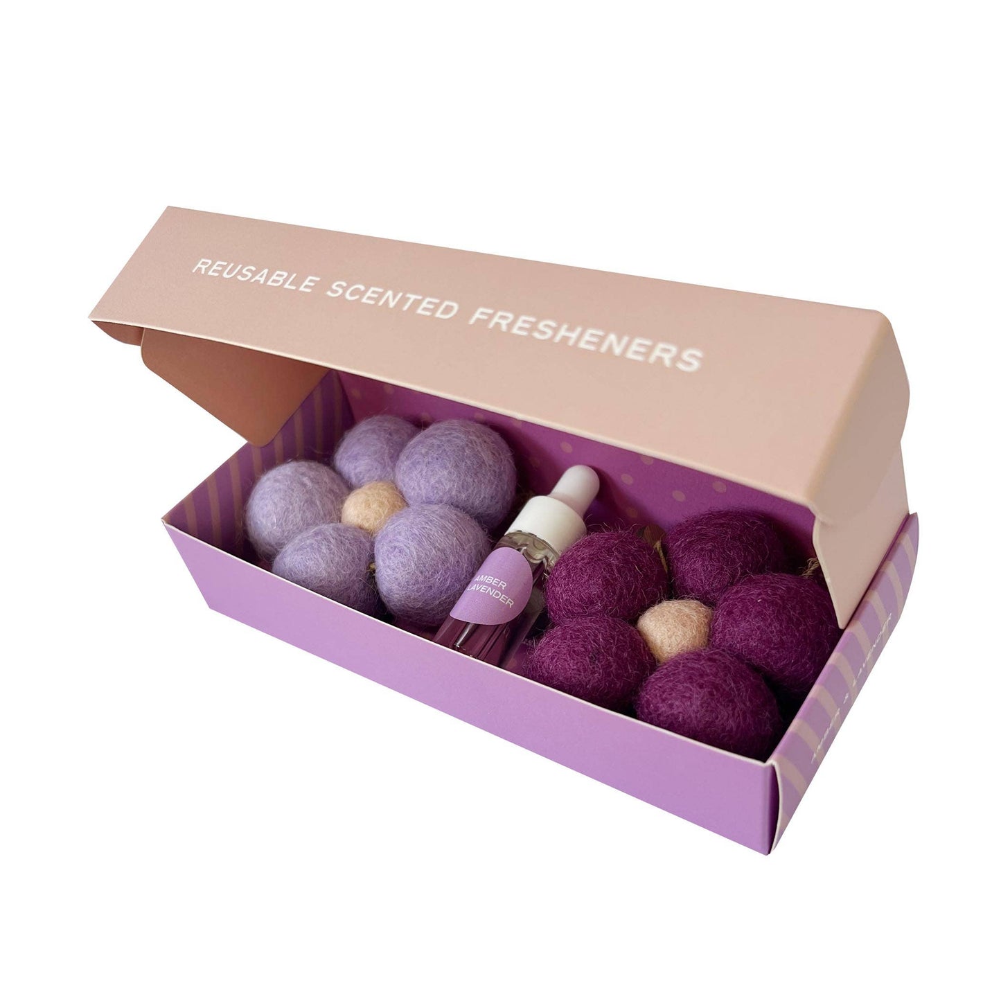Felt Flower Air Fresheners - Amber & Lavender