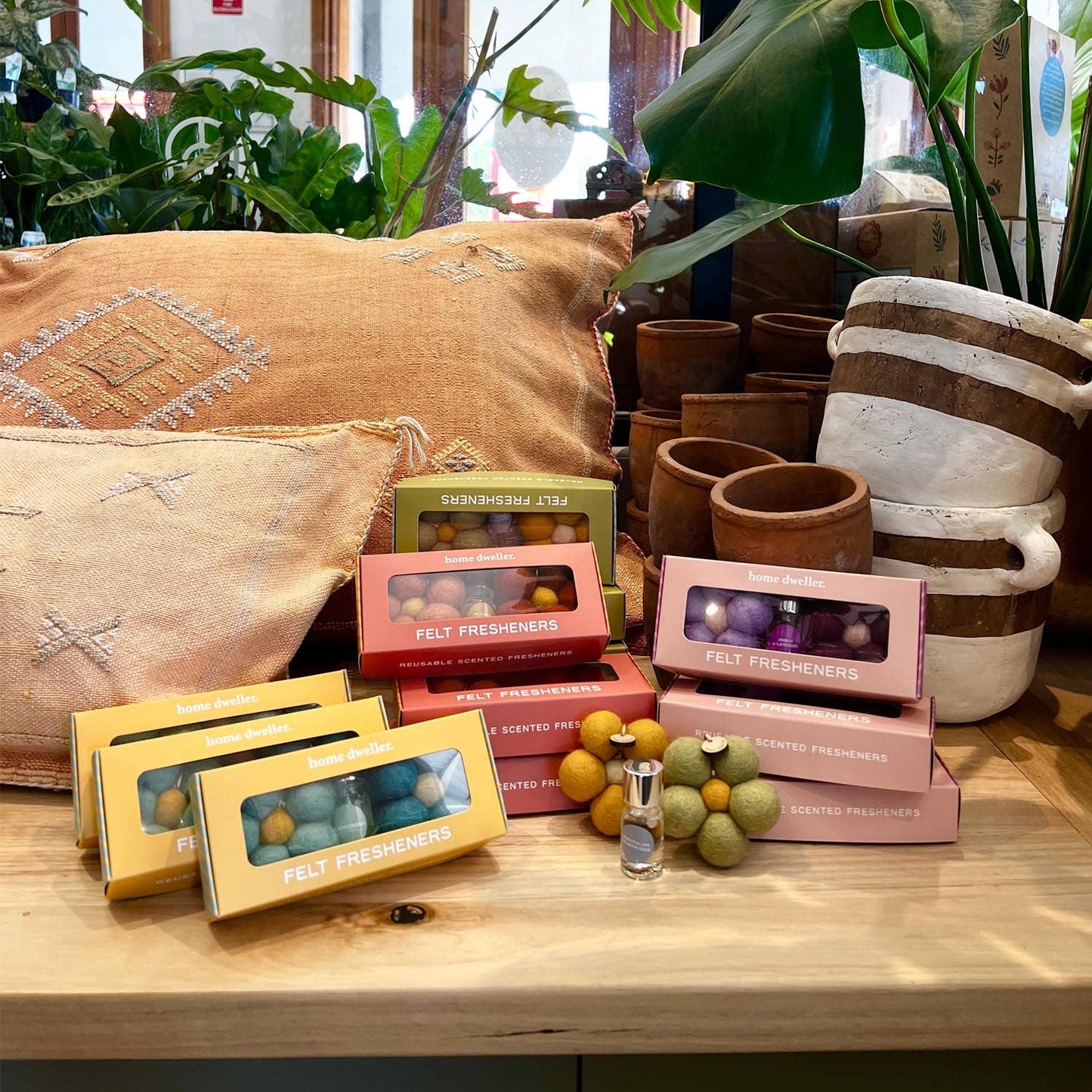 Felt Flower Air Fresheners - Australian Countryside