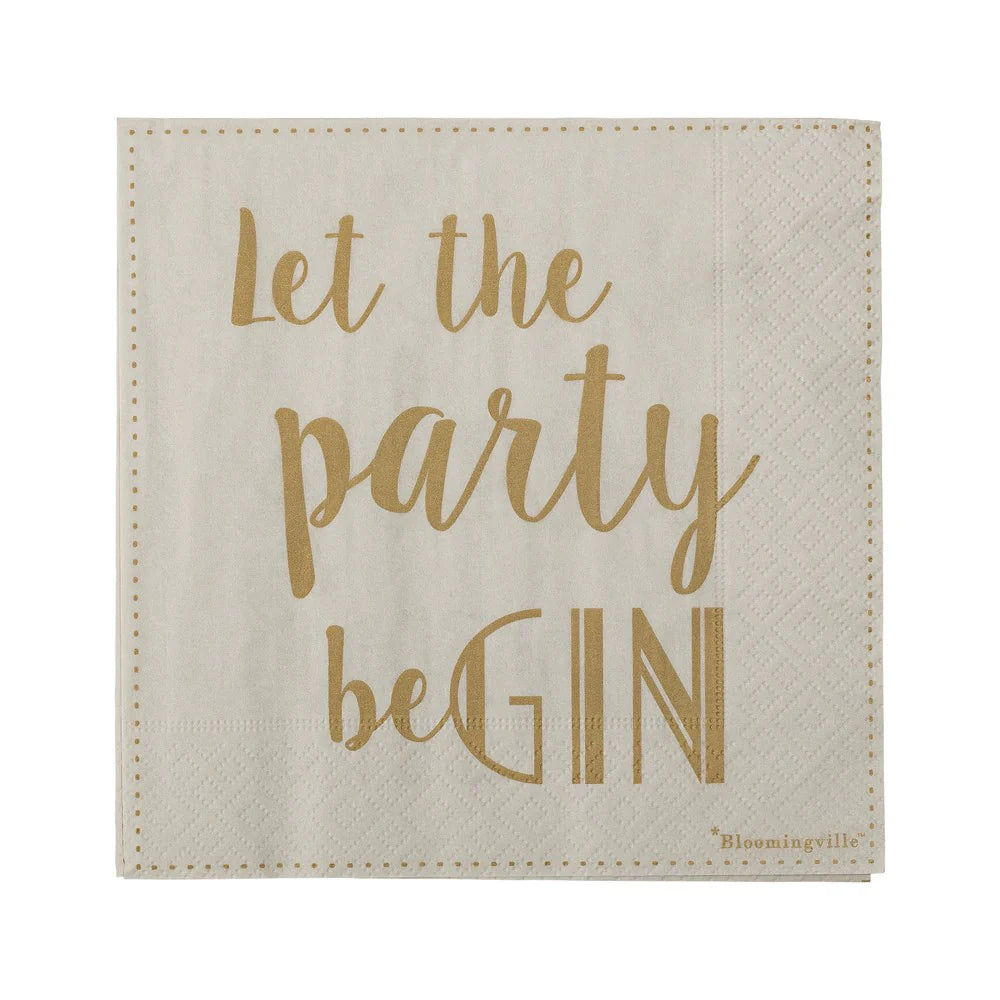 Let the party beGIN paper napkins