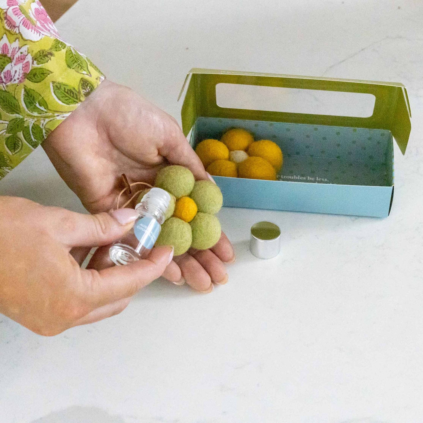 Felt Flower Air Fresheners - Australian Countryside