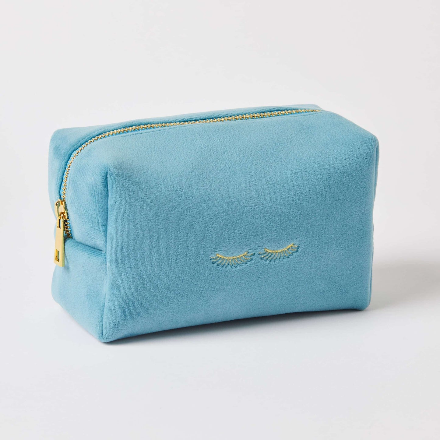 Teal Velvet Cosmetic Purse