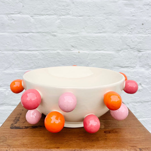Bubble Bowl - Pink and Orange
