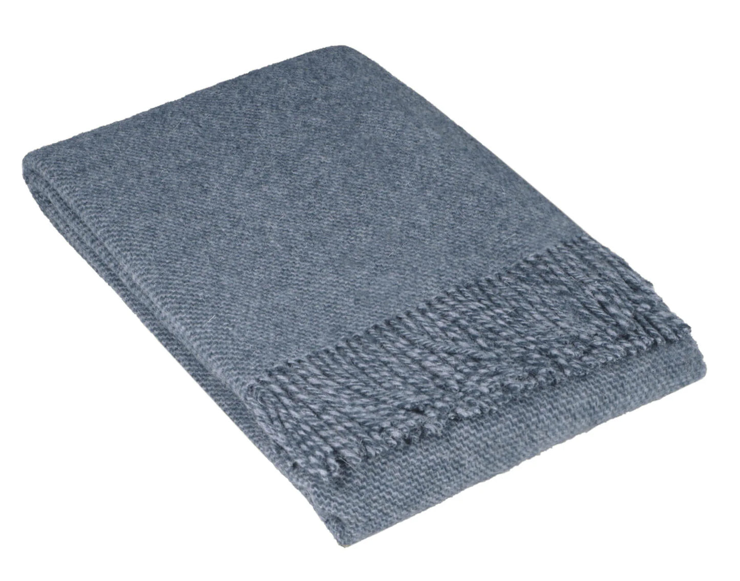 100% New Zealand Wool Throw Rug - The Cambridge Navy