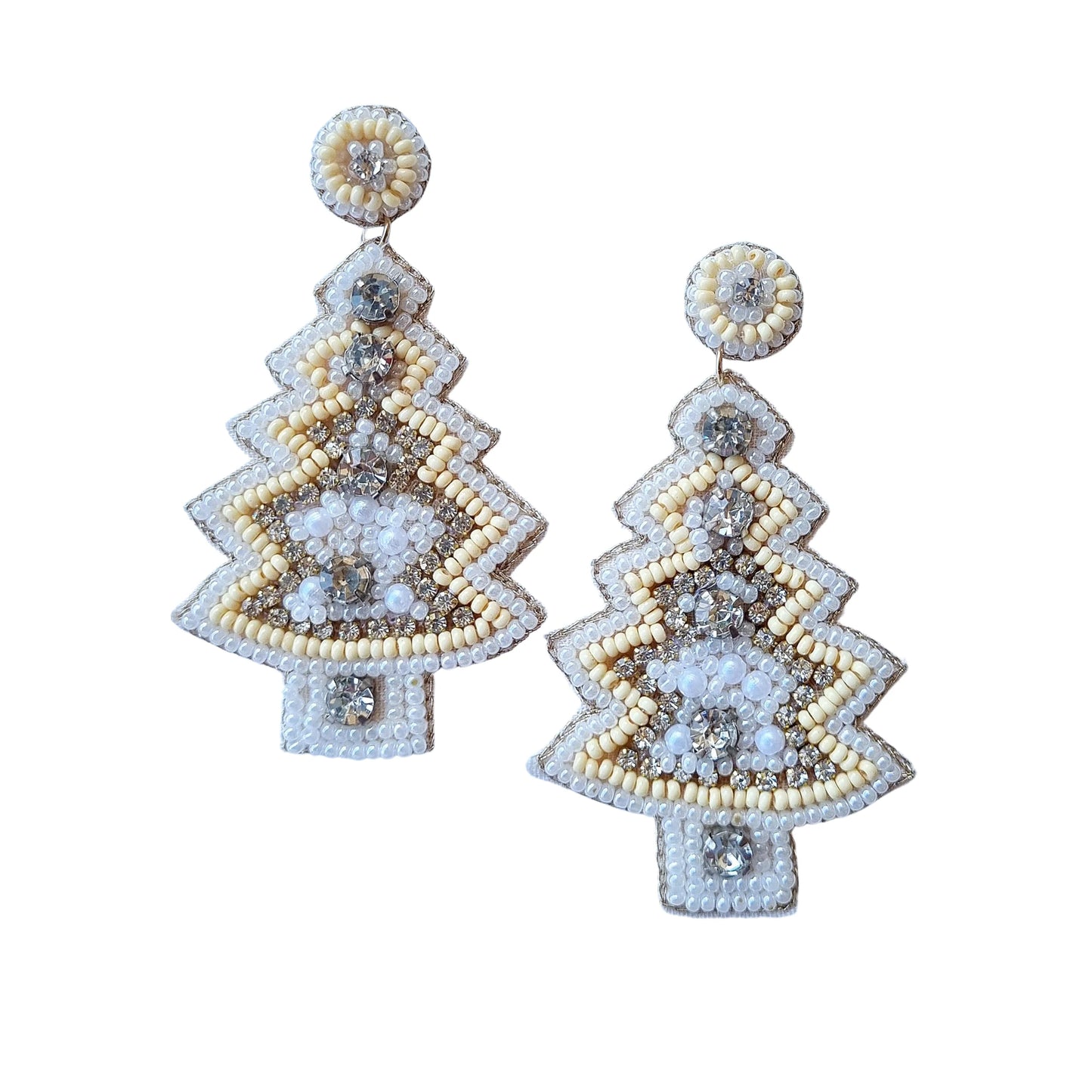 Beaded Christmas Earrings