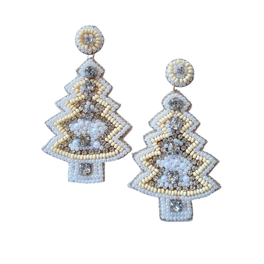 Beaded Christmas Earrings