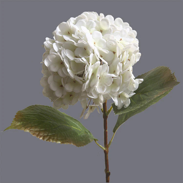 Real Touch Hydrangea Stems, White