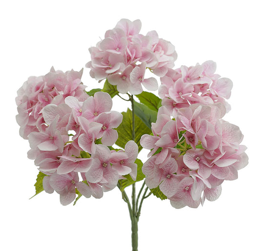 Real Touch Hydrangea Stems, Light Pink