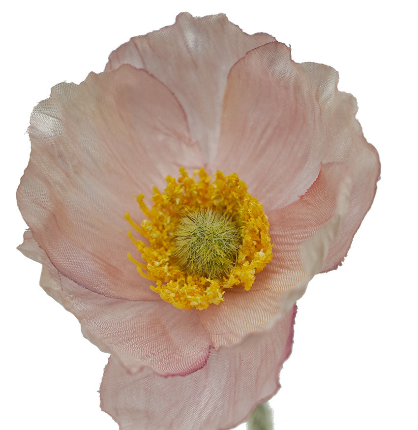 Artificial Spring Poppy - Light Pink