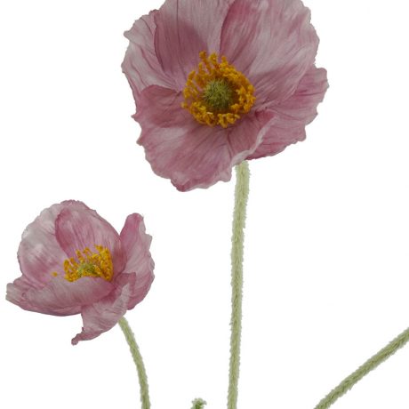 Artificial Spring Poppy - Dark Pink